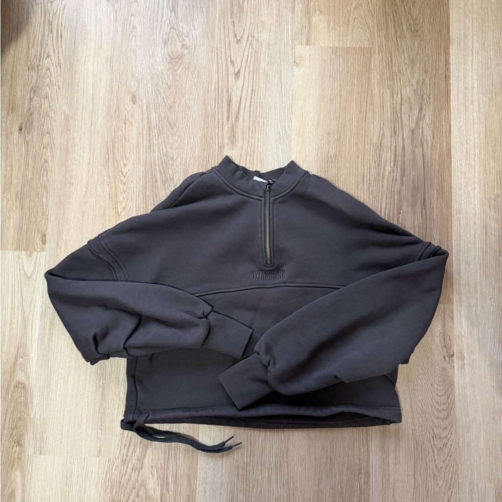 Gymshark cropped quarter zip